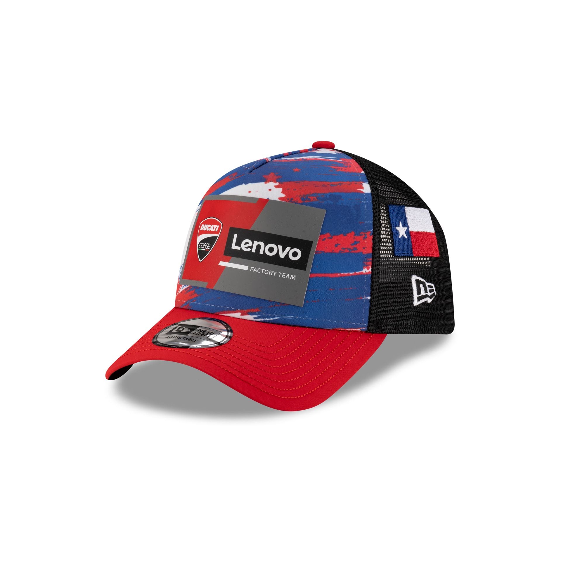 2025 Austin Race Special Ducati Lenovo Team MotoGP 9FORTY A-Frame Trucker Hat - Image 3