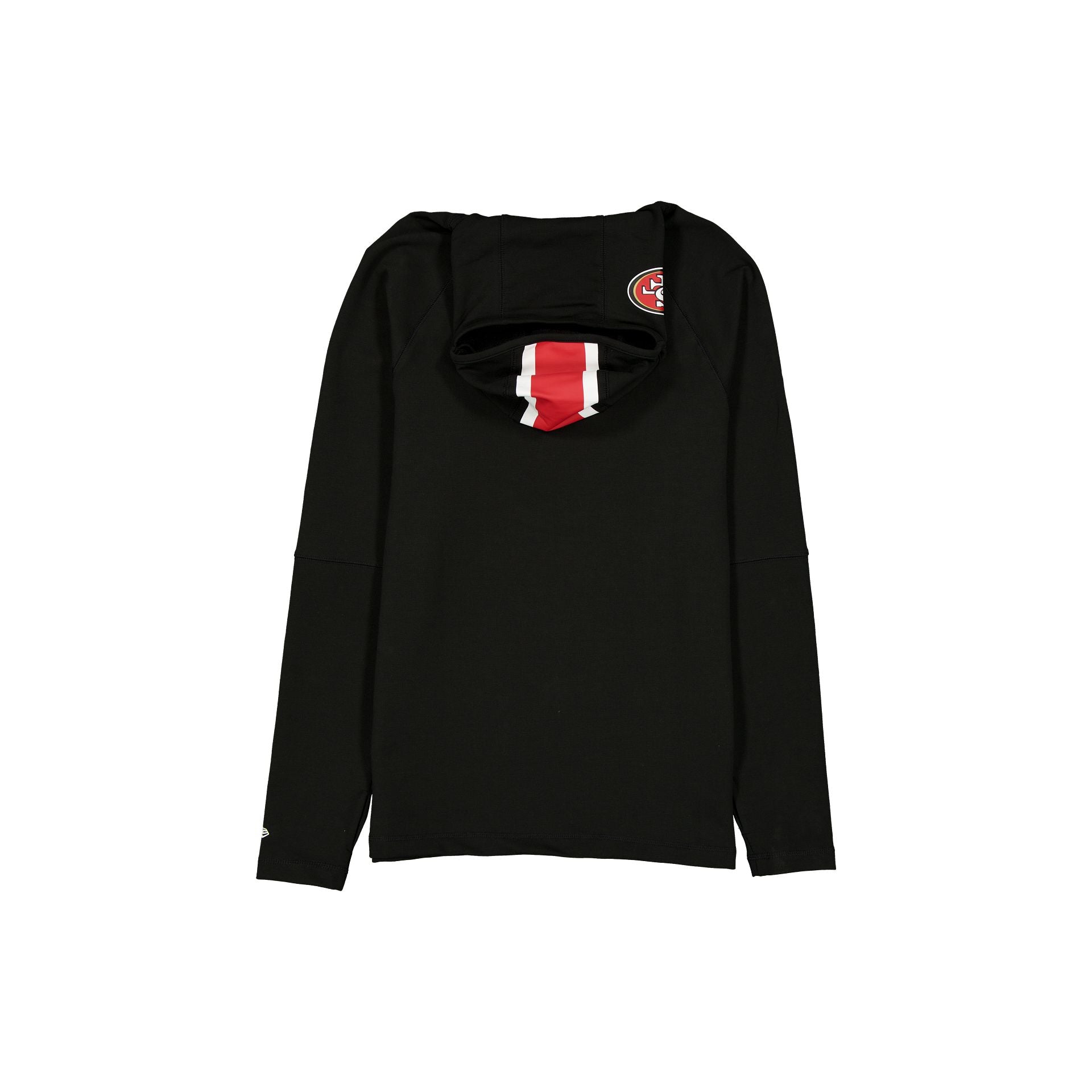 San Francisco 49ers 2025 Functional Fandom Black Balaclava Hoodie - Image 3