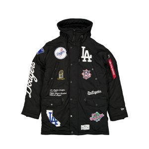 Alpha Industries x Los Angeles Dodgers Black N-3B Parka Jacket