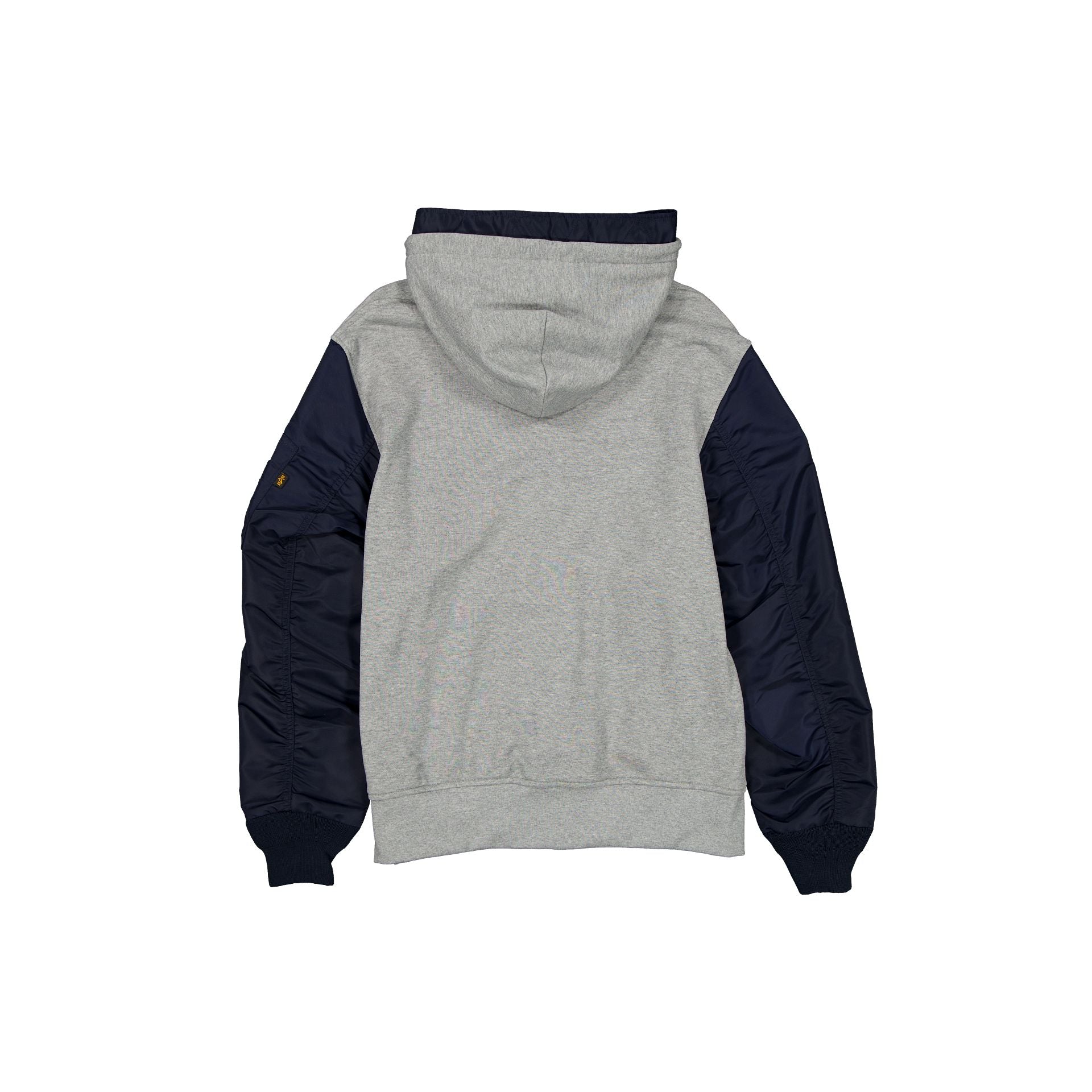 Alpha Industries x New York Yankees Gray MA-1 Full Zip Fleece Jacket - Image 2