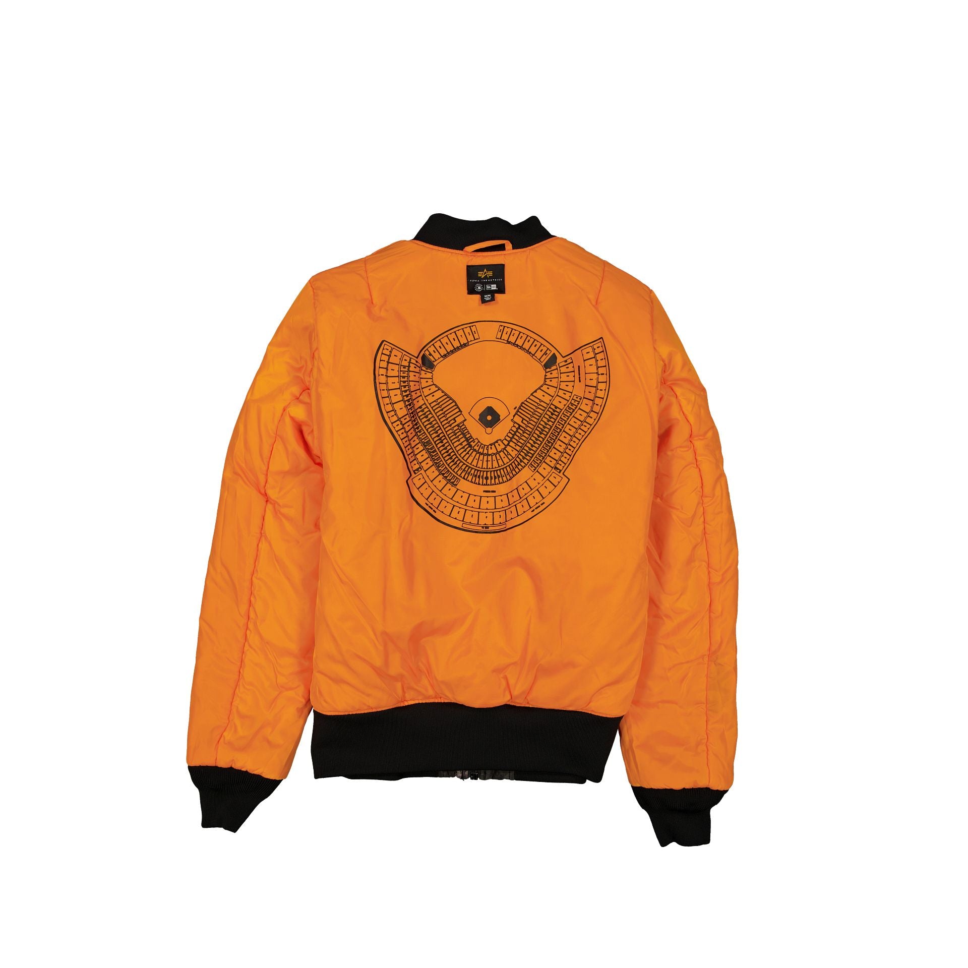 Alpha Industries x Los Angeles Dodgers Black Camo MA-1 Bomber Jacket - Image 2