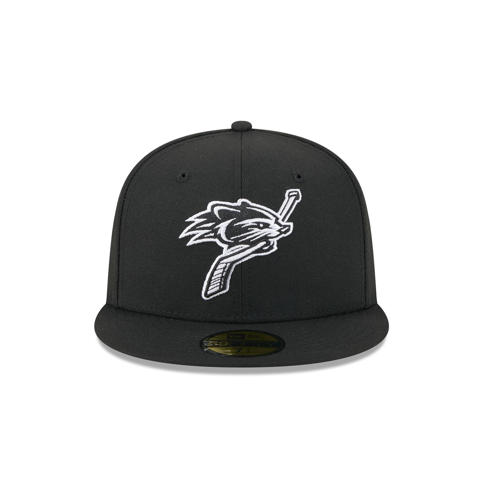New Hampshire Fisher Cats Theme Night Black 59FIFTY Fitted Hat - Image 2