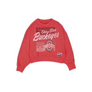 Ohio State Buckeyes Throwback Women's Washed Crewneck