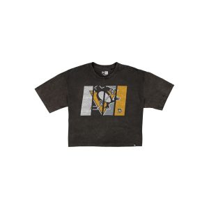 Pittsburgh Penguins Sport Night Black Cropped Women's T-Shirt