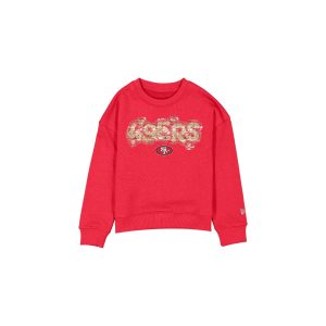 San Francisco 49ers Flip Sequin Girls Crewneck