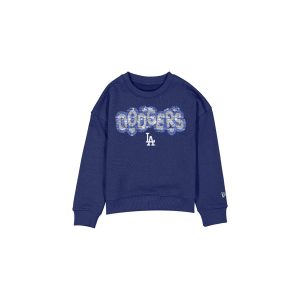 Los Angeles Dodgers Flip Sequin Girls Crewneck