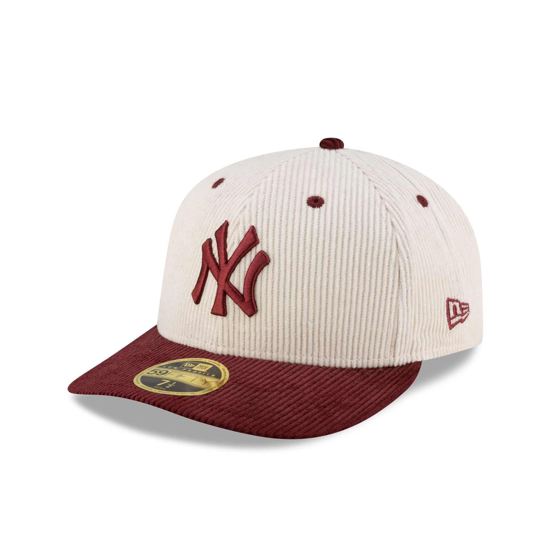 New York Yankees Cord Cream Low Profile 59FIFTY Fitted Hat