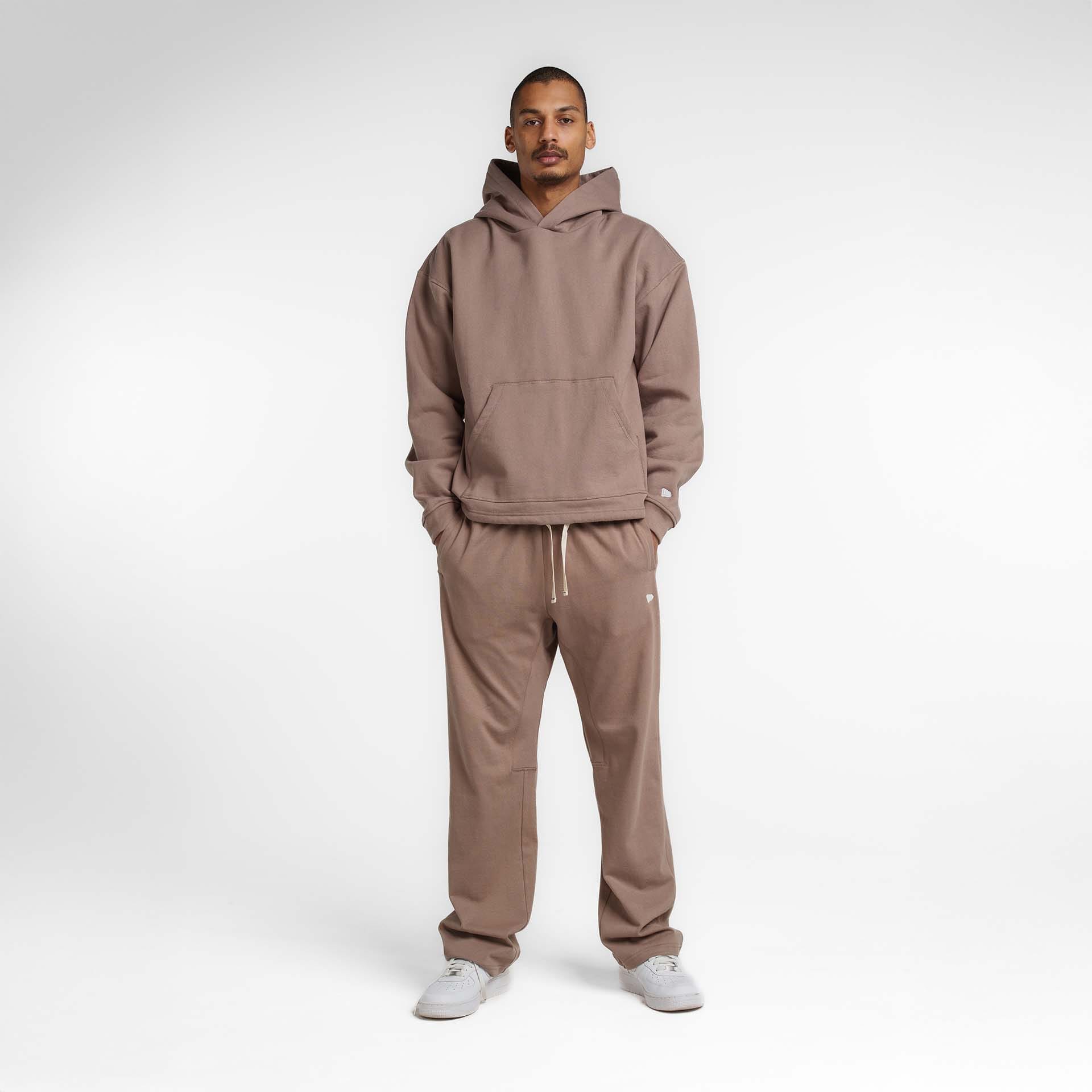 New Era Branded Alden Taupe Gray Hoodie - Image 5