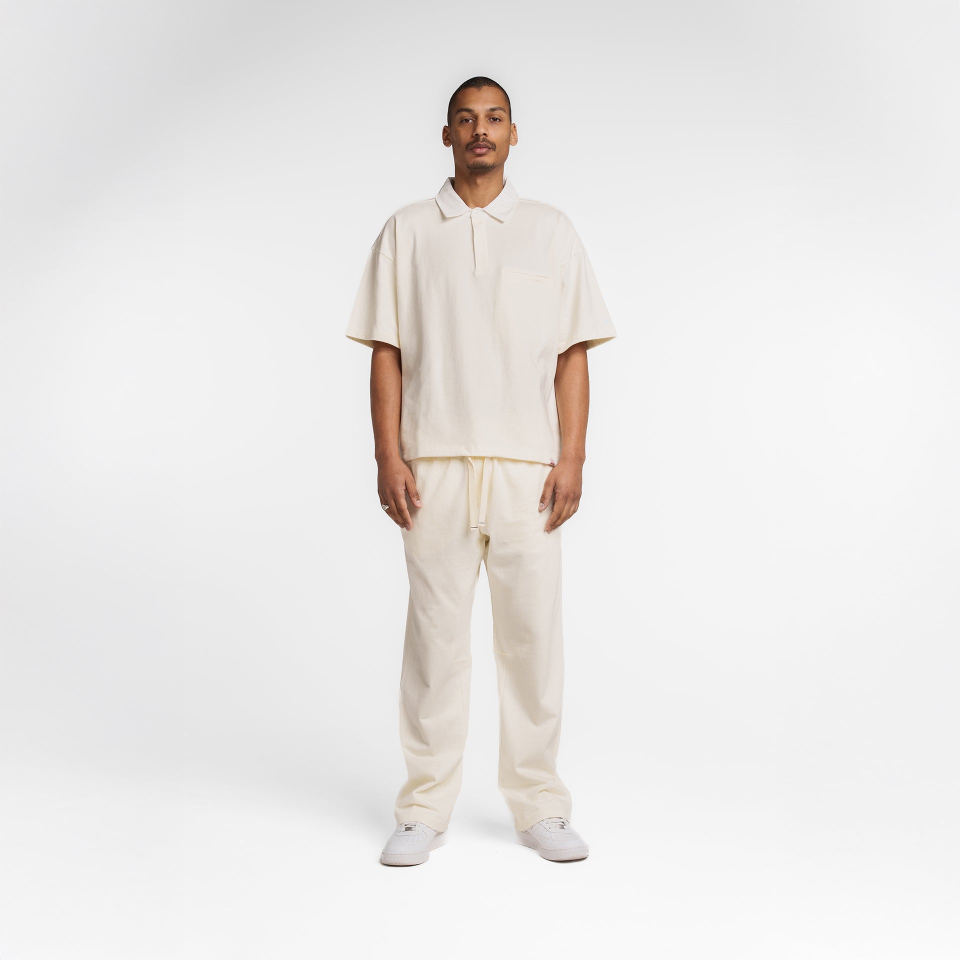 New Era Branded Alden Chrome White Rugby Shirt - Image 5