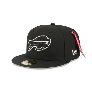 Alpha Industries x Buffalo Bills Black 59FIFTY Fitted Hat