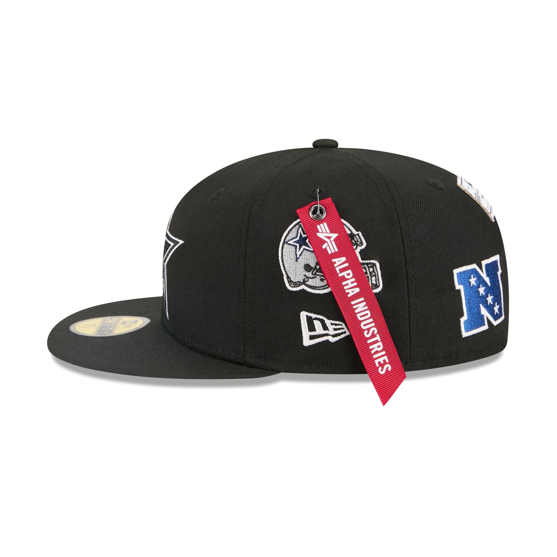 Alpha Industries x Dallas Cowboys Black 59FIFTY Fitted Hat - Image 4