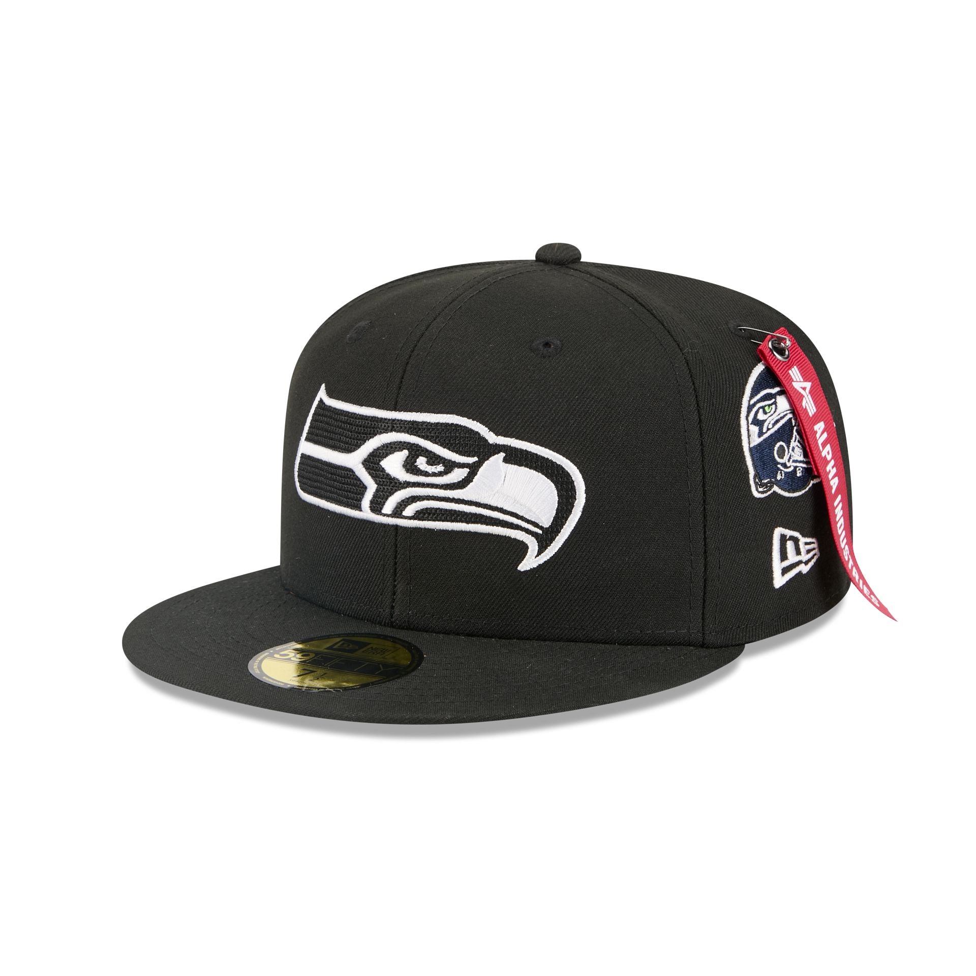 Alpha Industries x Seattle Seahawks Black 59FIFTY Fitted Hat