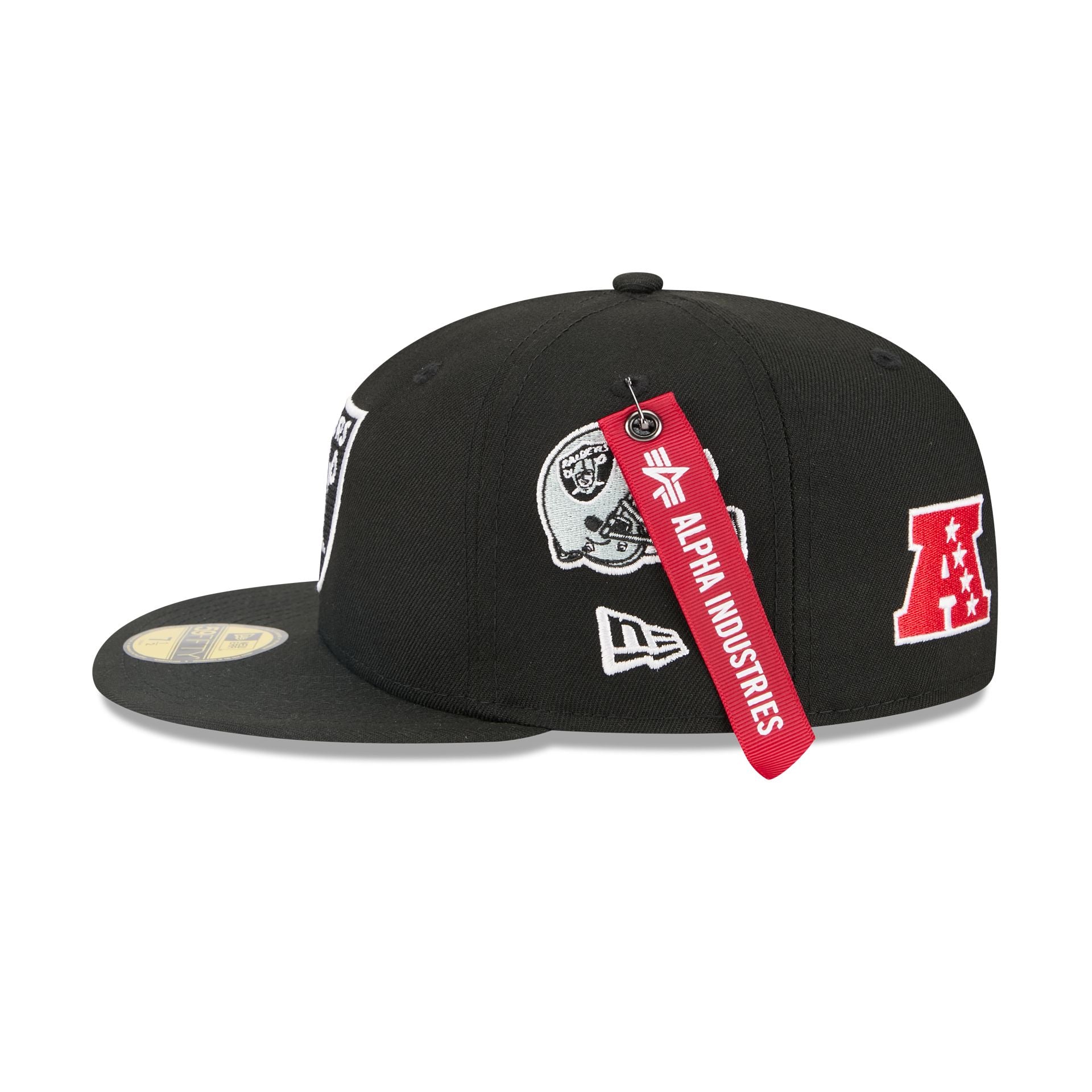 Alpha Industries x Las Vegas Raiders Black 59FIFTY Fitted Hat - Image 4