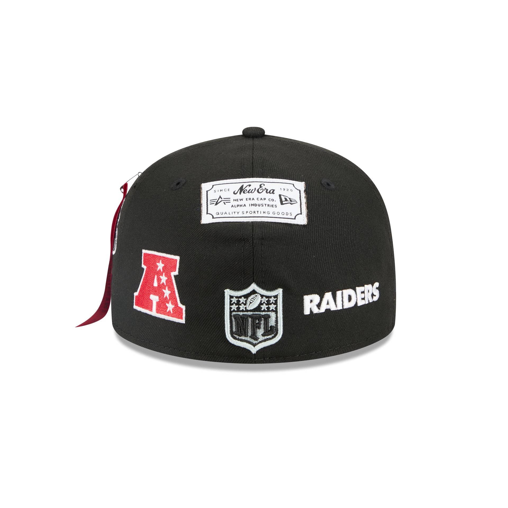 Alpha Industries x Las Vegas Raiders Black 59FIFTY Fitted Hat - Image 6