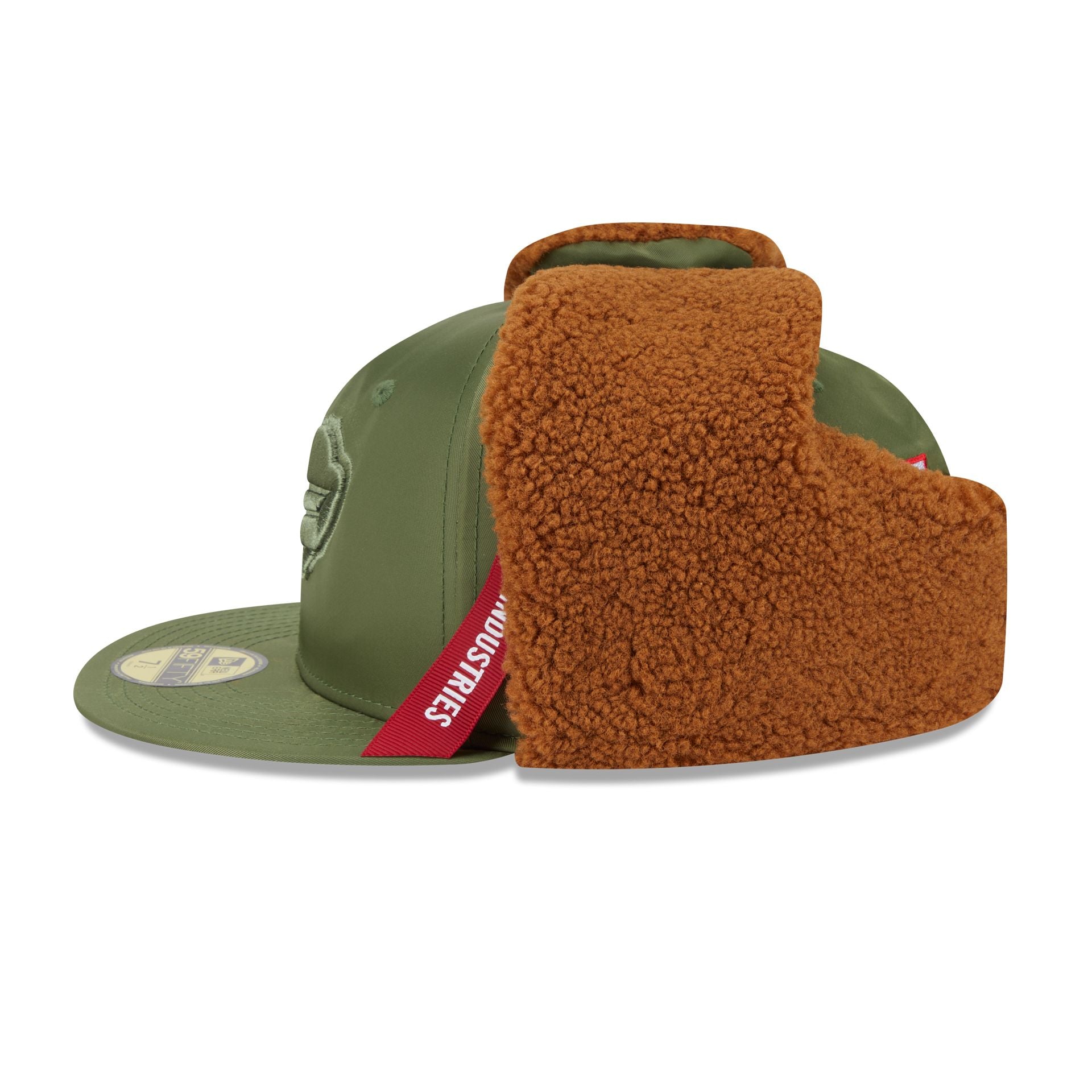 Alpha Industries x Buffalo Bills Olive Green Dog Ear 59FIFTY Fitted Hat - Image 4