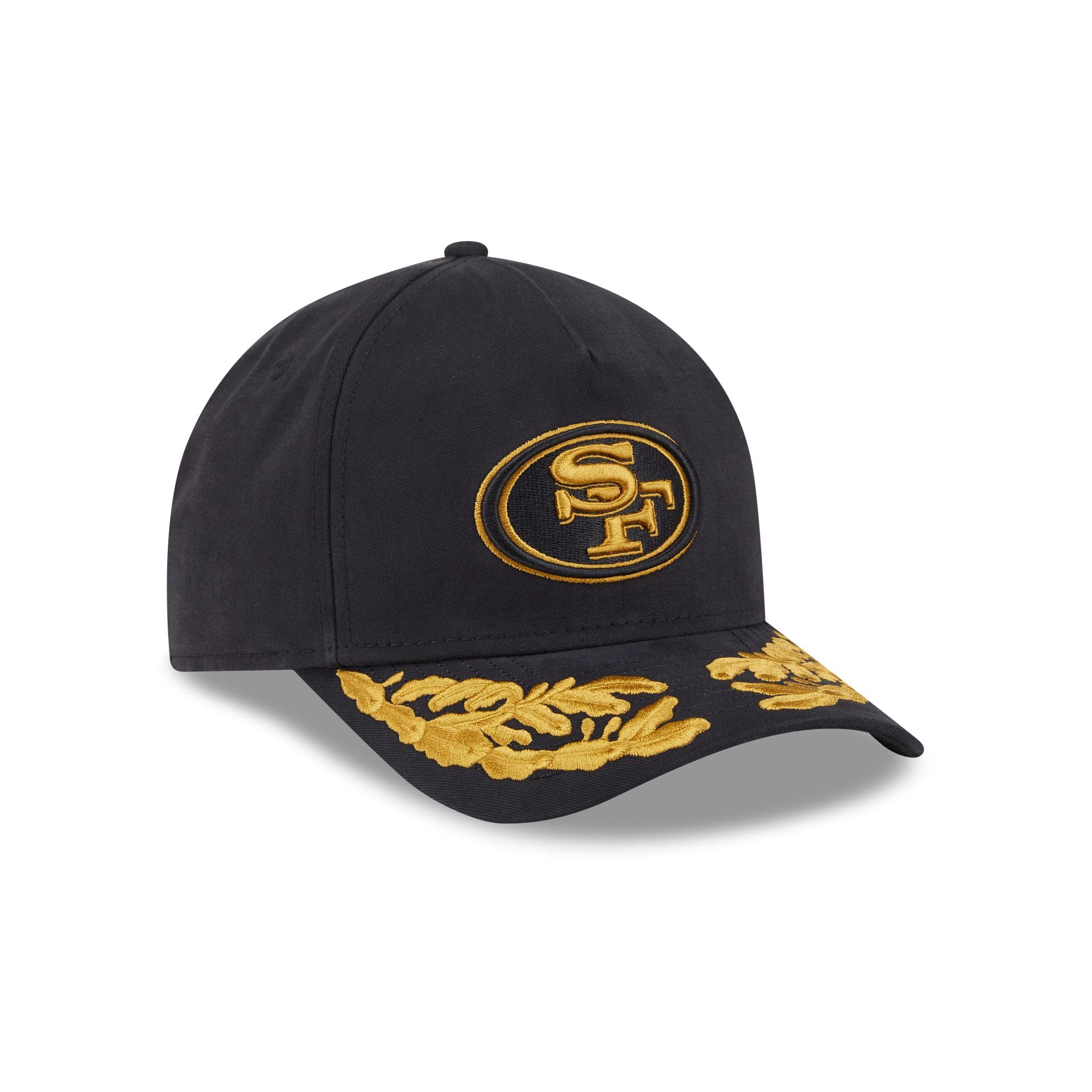 Alpha Industries x San Francisco 49ers Black 9FORTY M-Crown A-Frame Snapback Hat - Image 3
