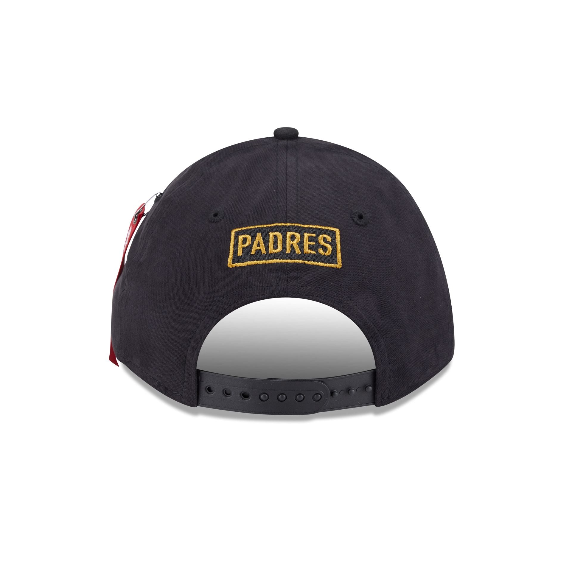 Alpha Industries x San Diego Padres Black 9FORTY M-Crown A-Frame Snapback Hat - Image 6