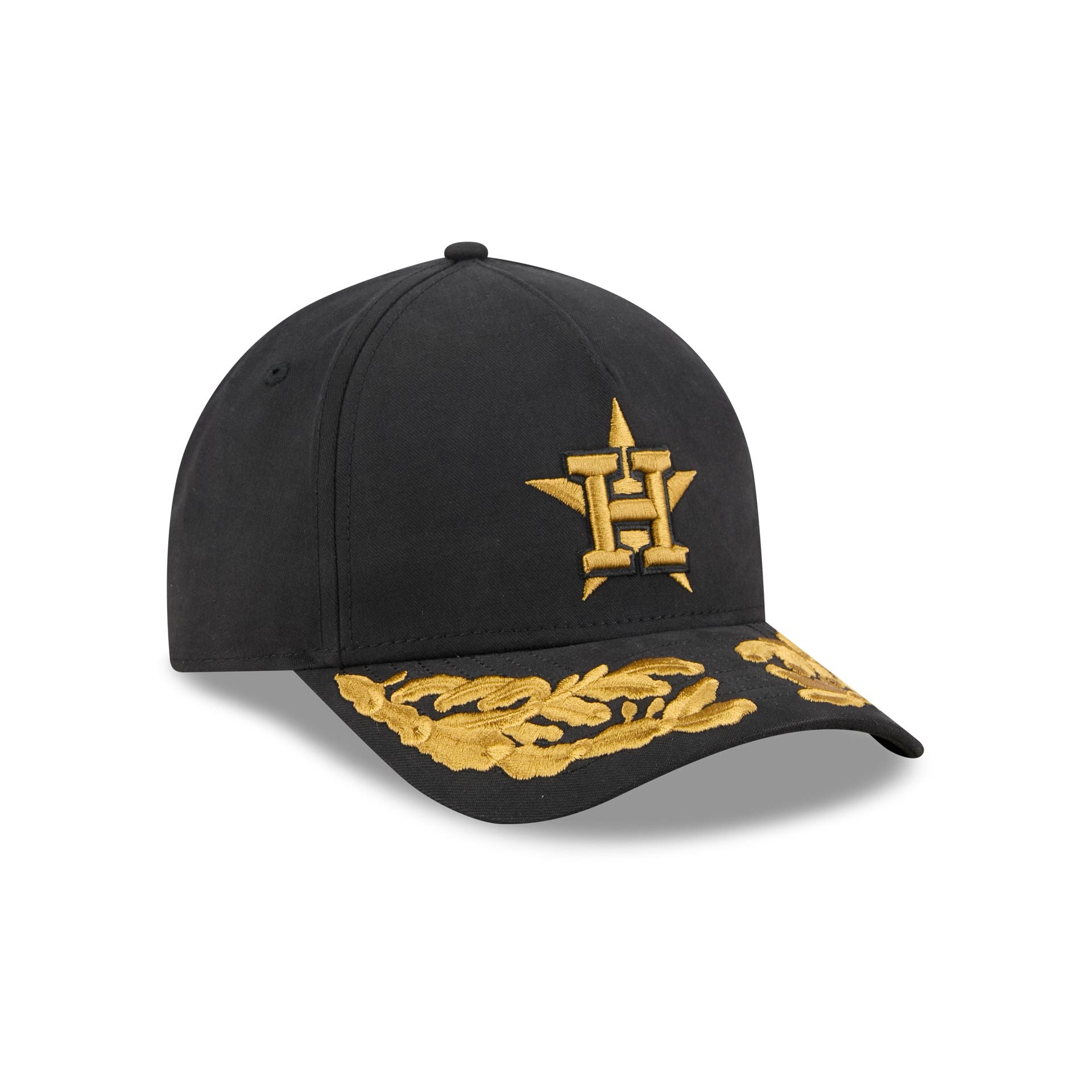 Alpha Industries x Houston Astros Black 9FORTY M-Crown A-Frame Snapback Hat - Image 3