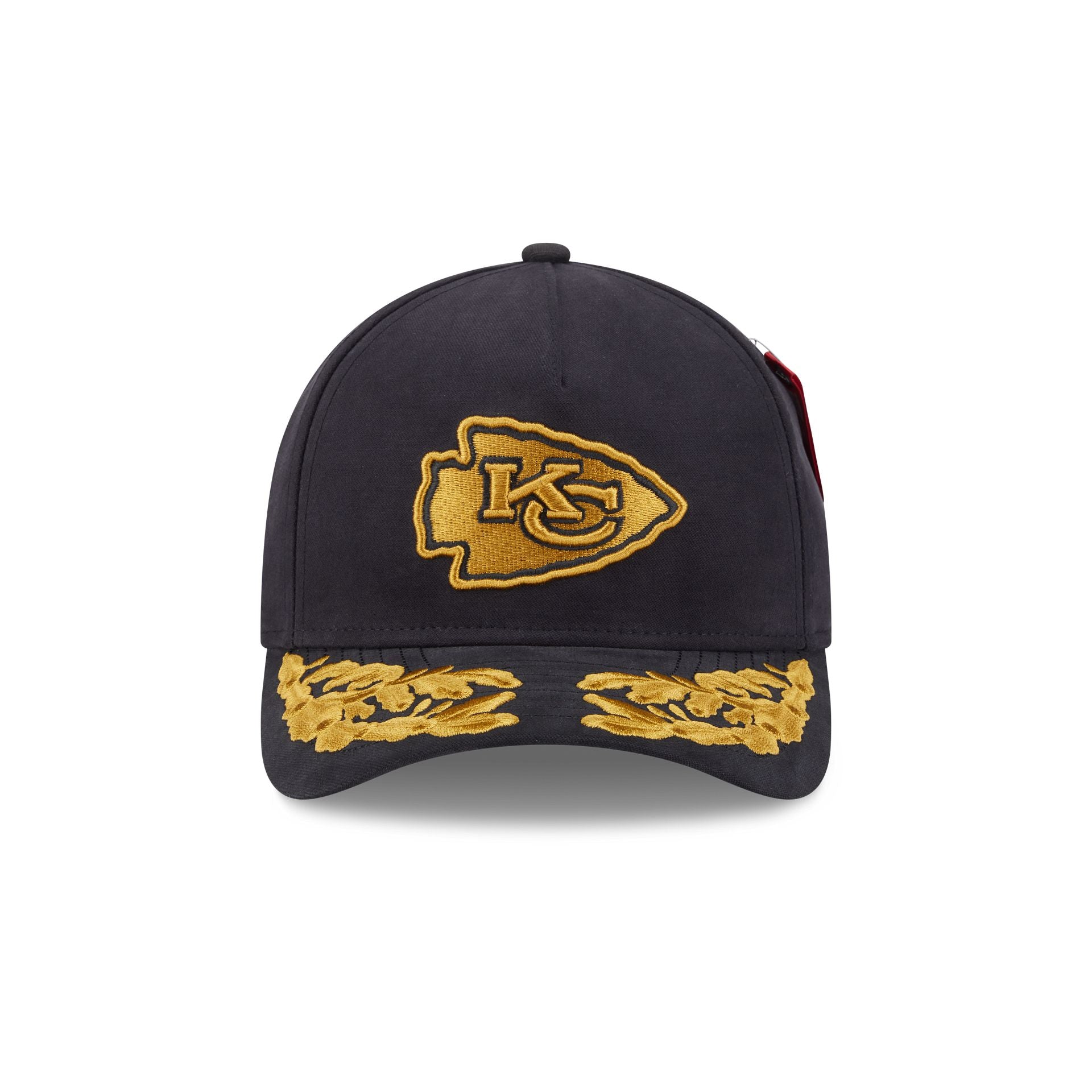 Alpha Industries x Kansas City Chiefs Black 9FORTY M-Crown A-Frame Snapback Hat - Image 2