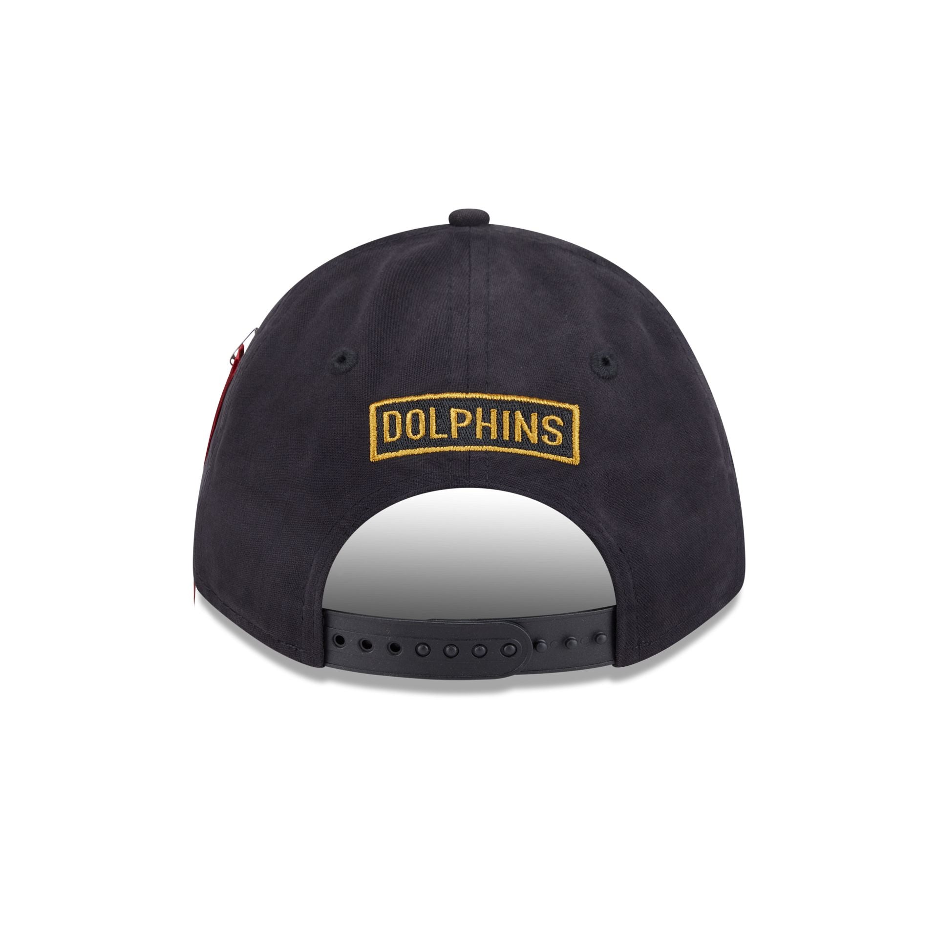 Alpha Industries x Miami Dolphins Black 9FORTY M-Crown A-Frame Snapback Hat - Image 6