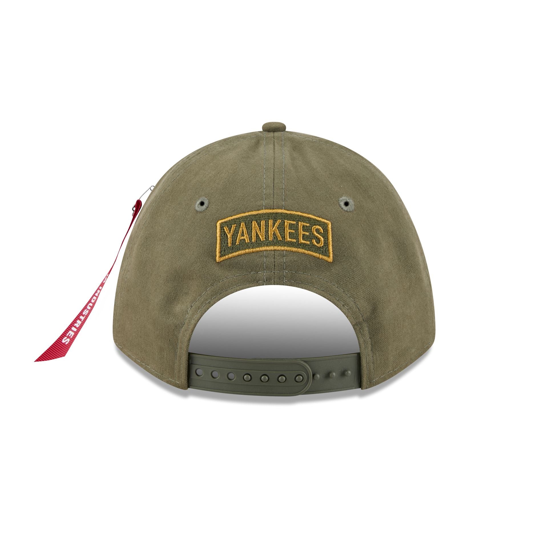 Alpha Industries x New York Yankees Olive Green 9FORTY M-Crown A-Frame Snapback Hat - Image 6
