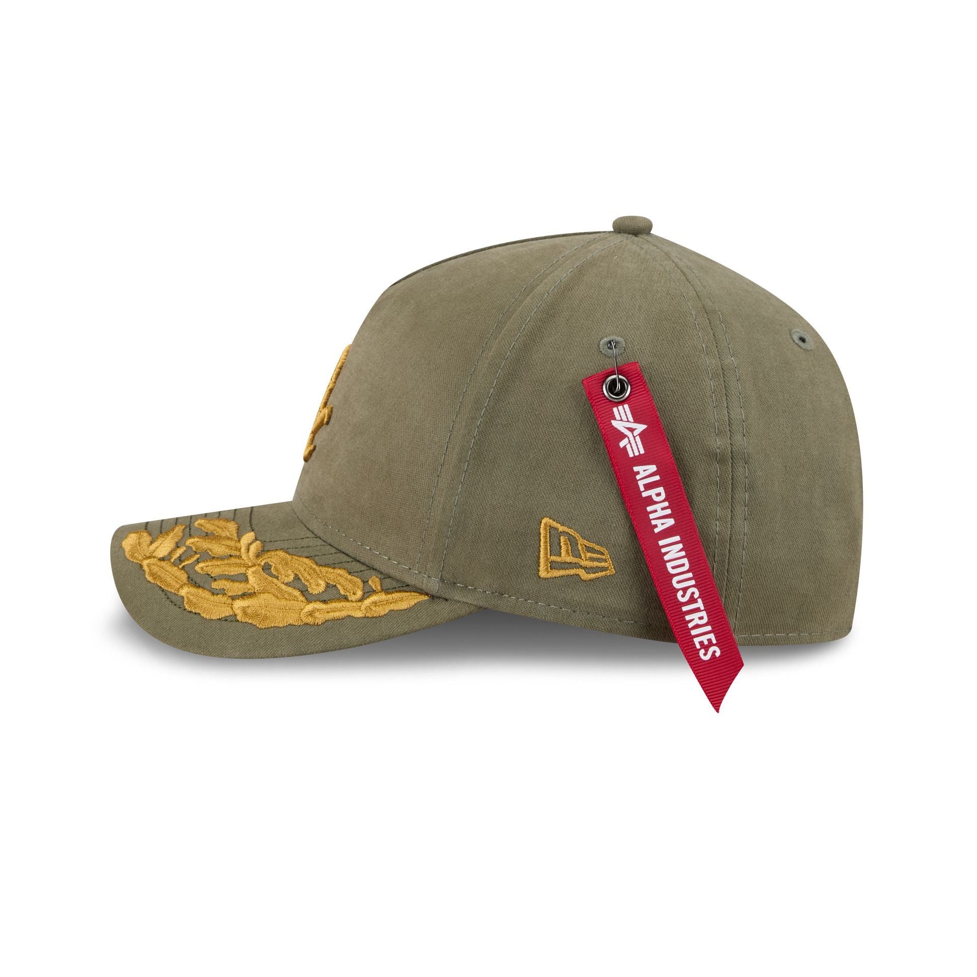 Alpha Industries x Chicago White Sox Olive Green 9FORTY M-Crown A-Frame Snapback Hat - Image 4