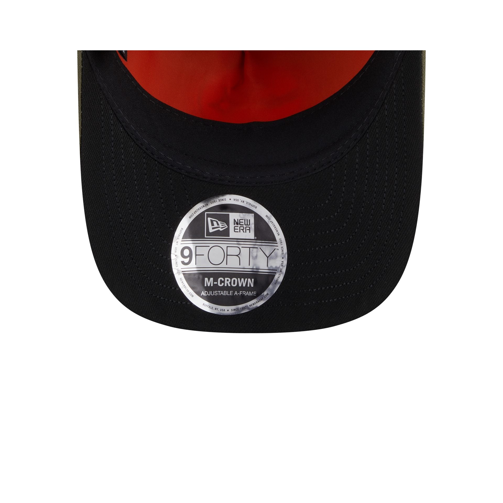 Alpha Industries x Pittsburgh Steelers Olive Green 9FORTY M-Crown A-Frame Snapback Hat - Image 7