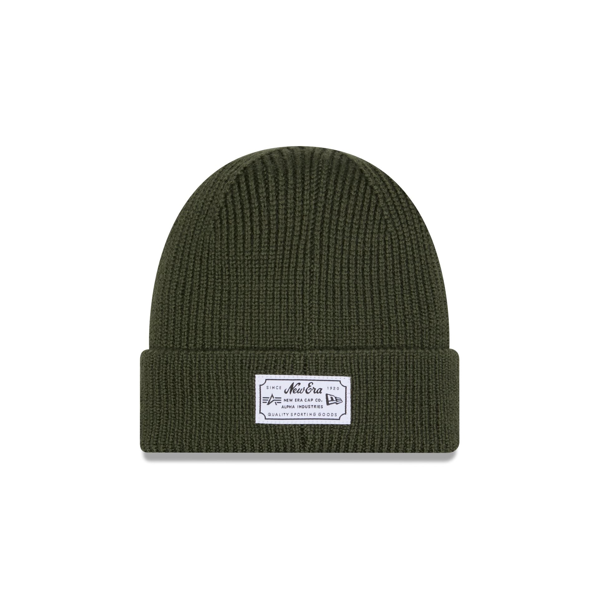 Alpha Industries x San Francisco 49ers Olive Green Cuff Knit Hat - Image 3