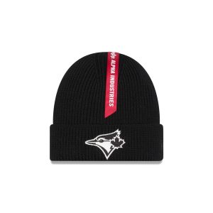 Alpha Industries x Toronto Blue Jays Black Cuff Knit Hat