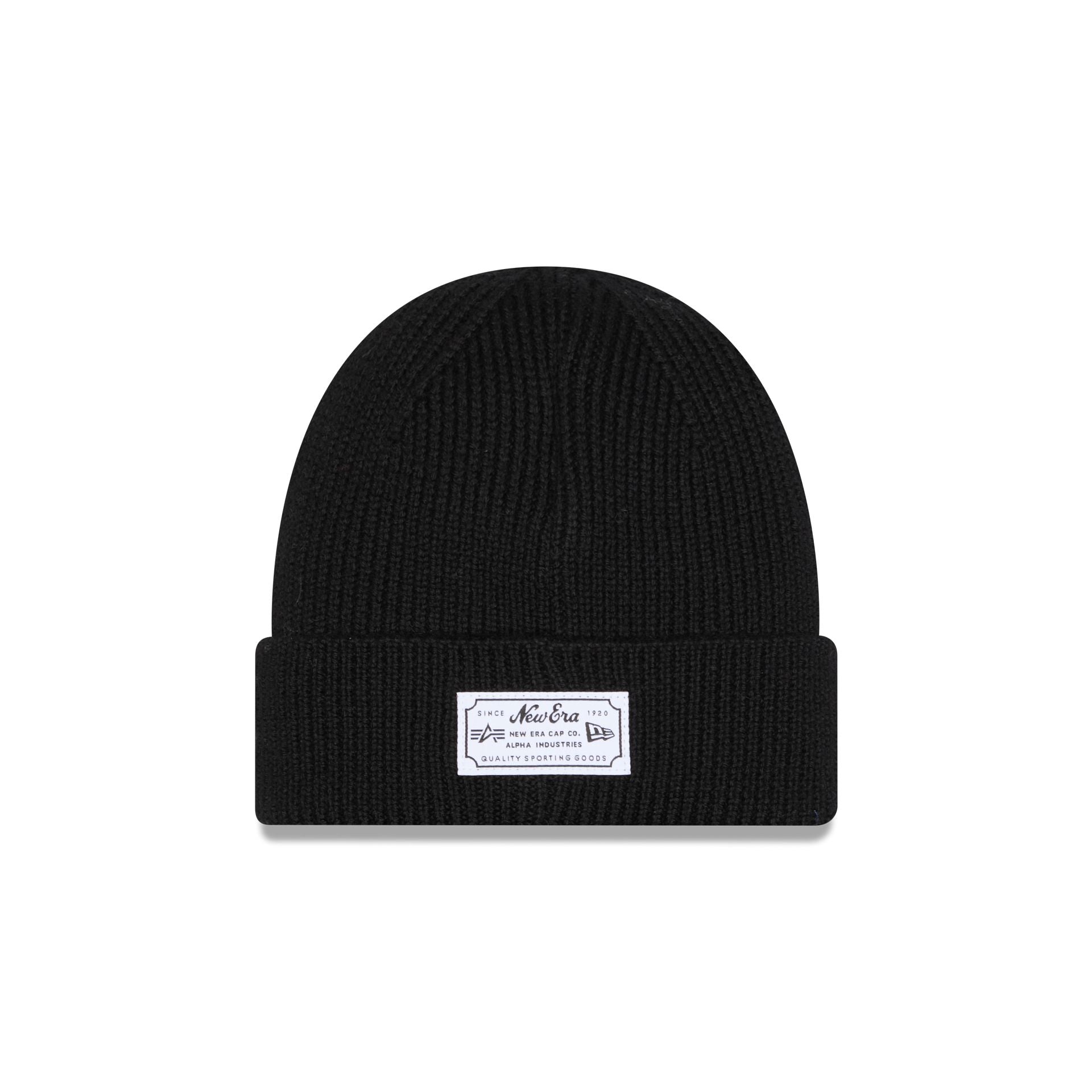 Alpha Industries x New England Patriots Black Cuff Knit Hat - Image 3