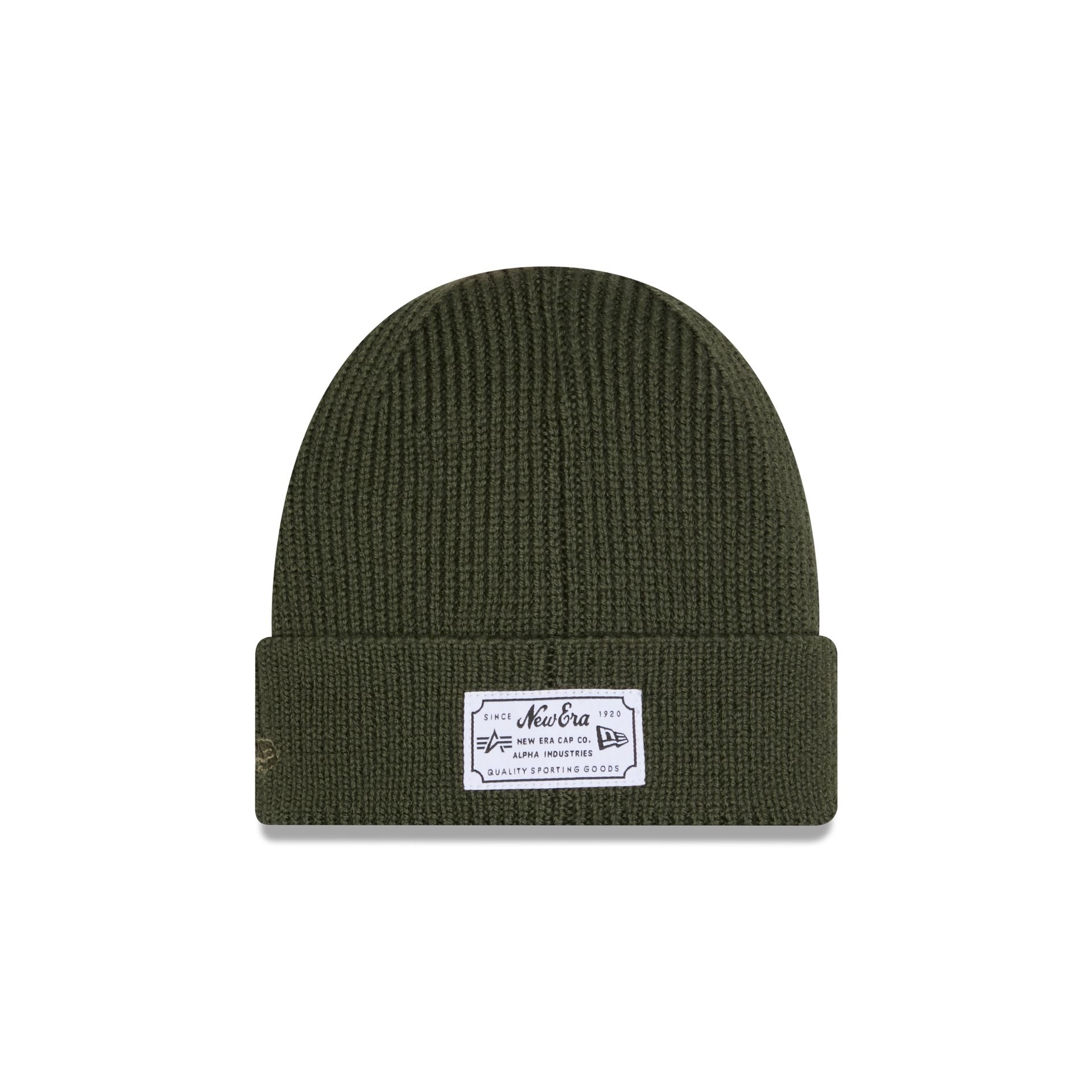 Alpha Industries x Chicago White Sox Olive Green Cuff Knit Hat - Image 3