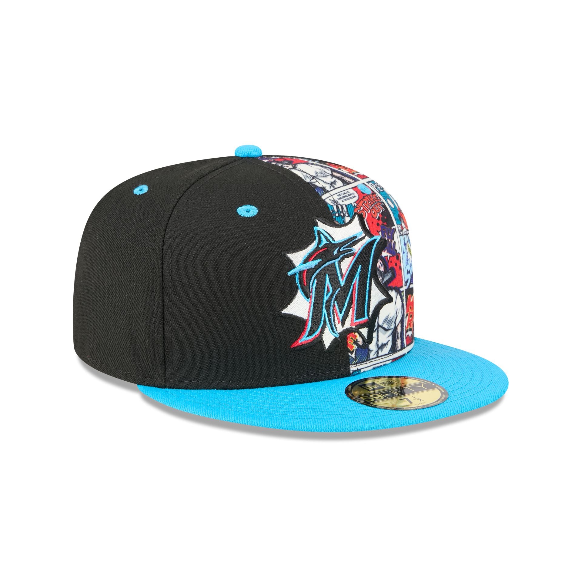 Miami Marlins Diamond Hero Edition 59FIFTY Fitted Hat - Image 3