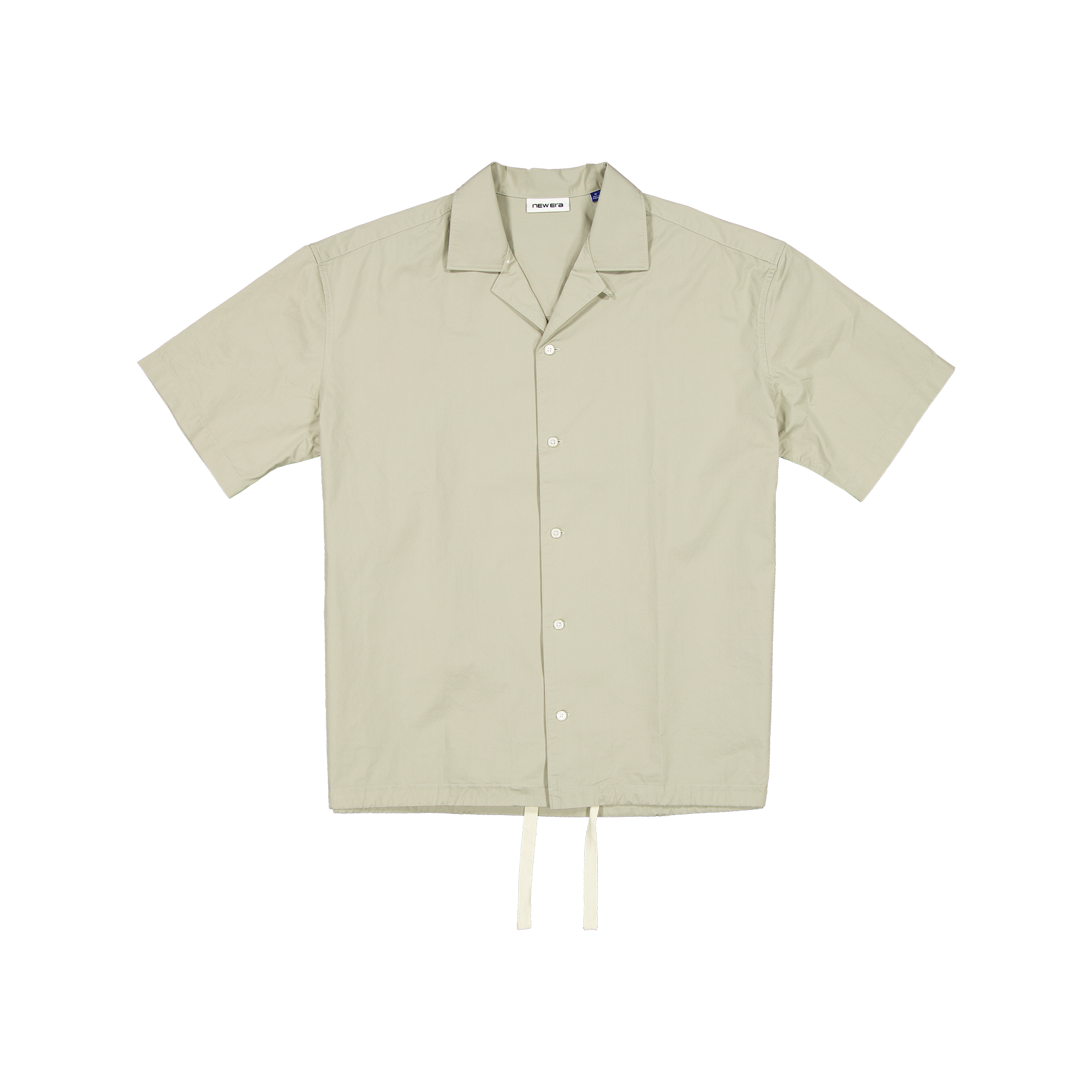 New Era Branded Resort Abbey Stone Open Collared Shirt - Image 2