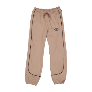New Era Branded Shoreline Taupe Gray Knit Jogger