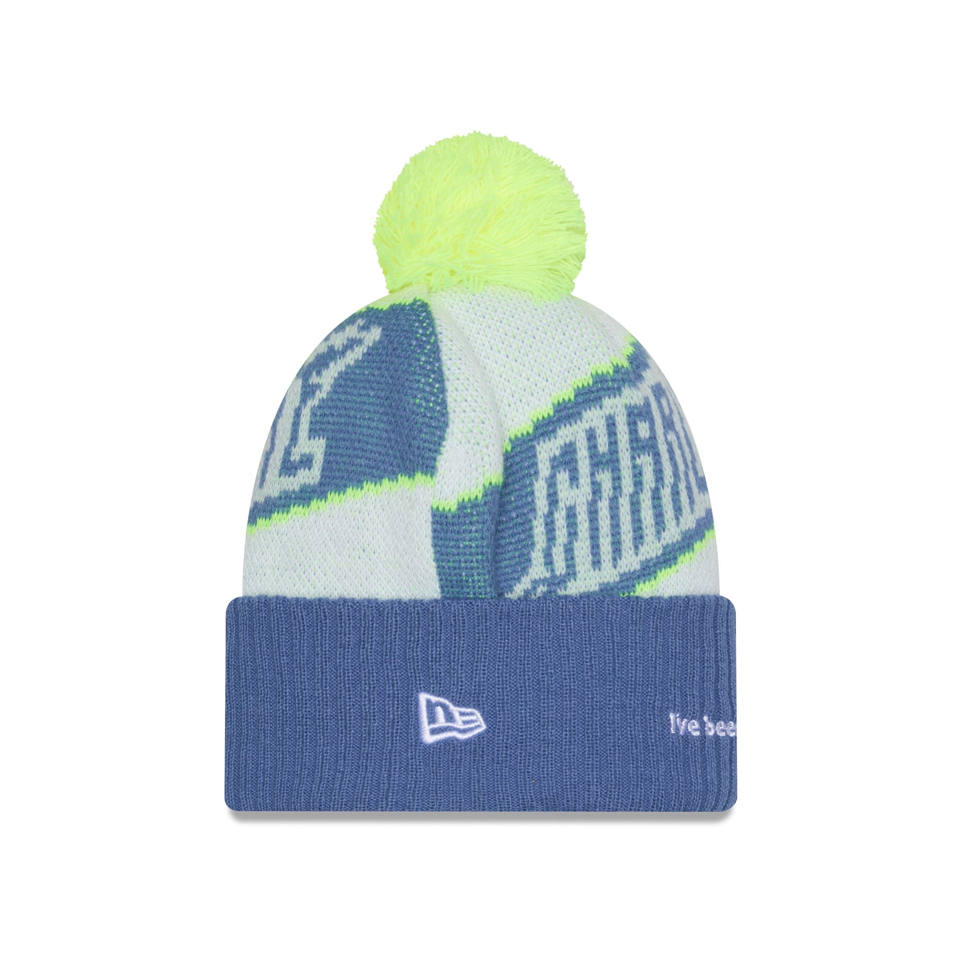 Charlotte FC 2025 Jersey Hook White Pom Knit Hat - Image 2