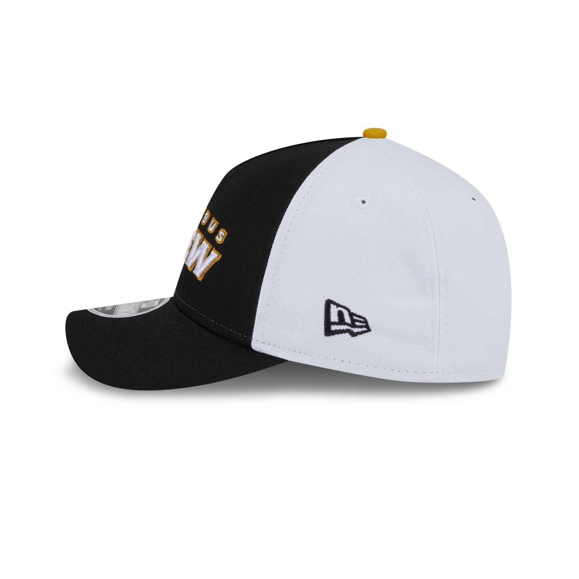 Columbus Crew 2025 Jersey Hook Black 9FORTY M-Crown A-Frame Snapback Hat - Image 5