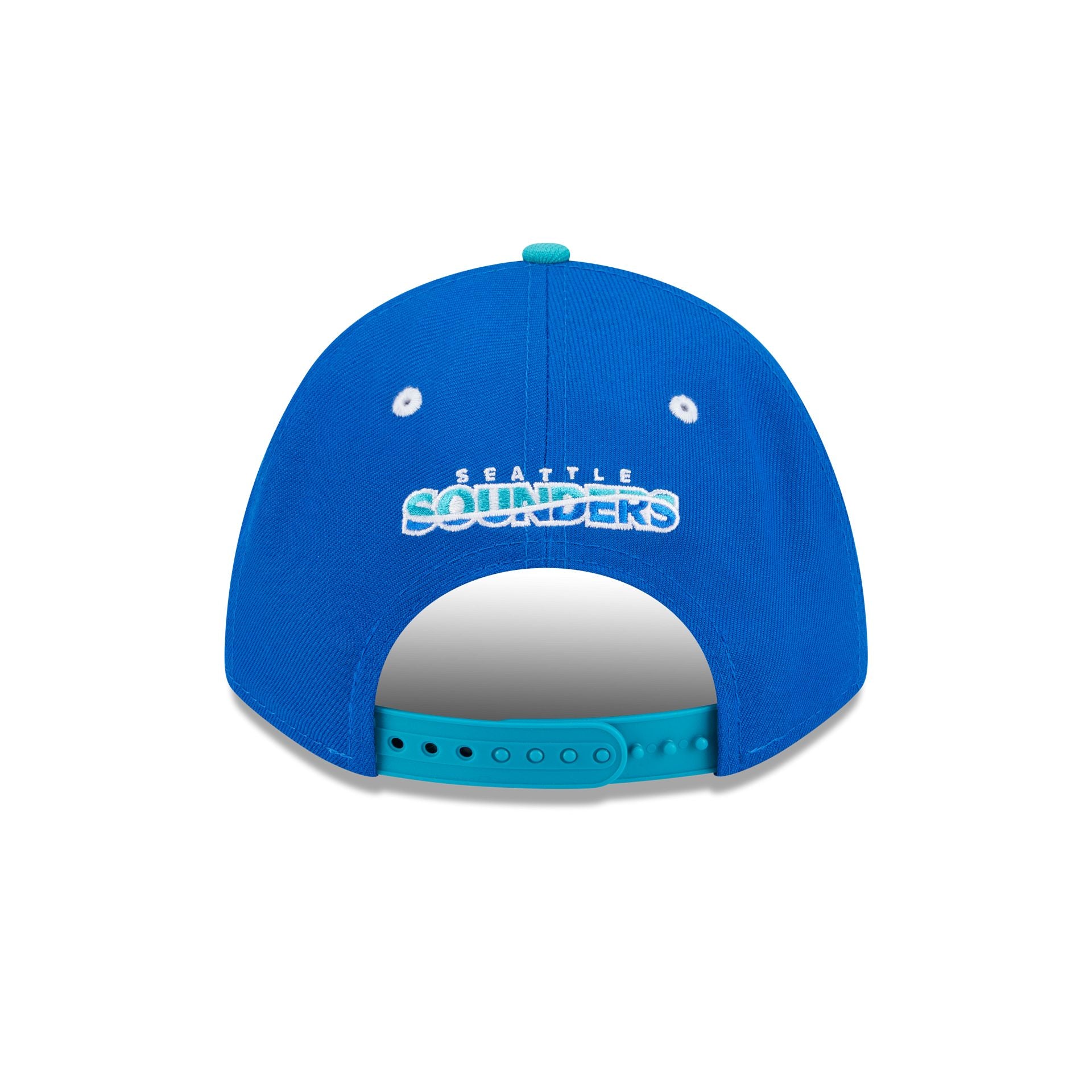 Seattle Sounders 2025 Jersey Hook Blue 9FORTY M-Crown A-Frame Snapback Hat - Image 6