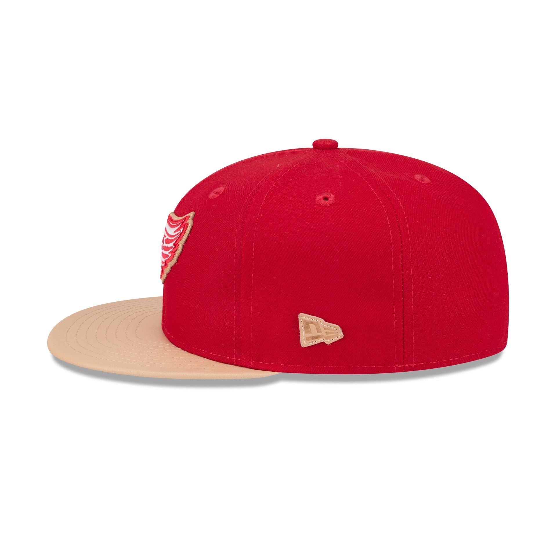 Detroit Red Wings Leather Visor 59FIFTY Fitted Hat - Image 4
