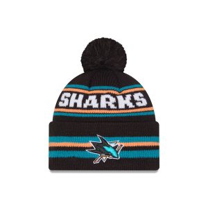 San Jose Sharks Classic Pom Knit Hat