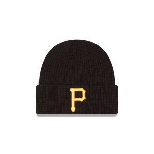Pittsburgh Pirates Waffle Stitch Knit Beanie Hat