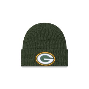 Green Bay Packers Waffle Stitch Knit Beanie Hat