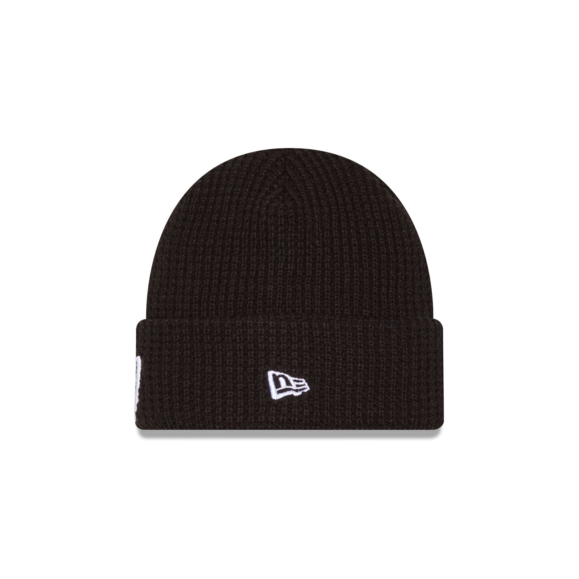 Las Vegas Raiders Waffle Stitch Knit Beanie Hat - Image 2