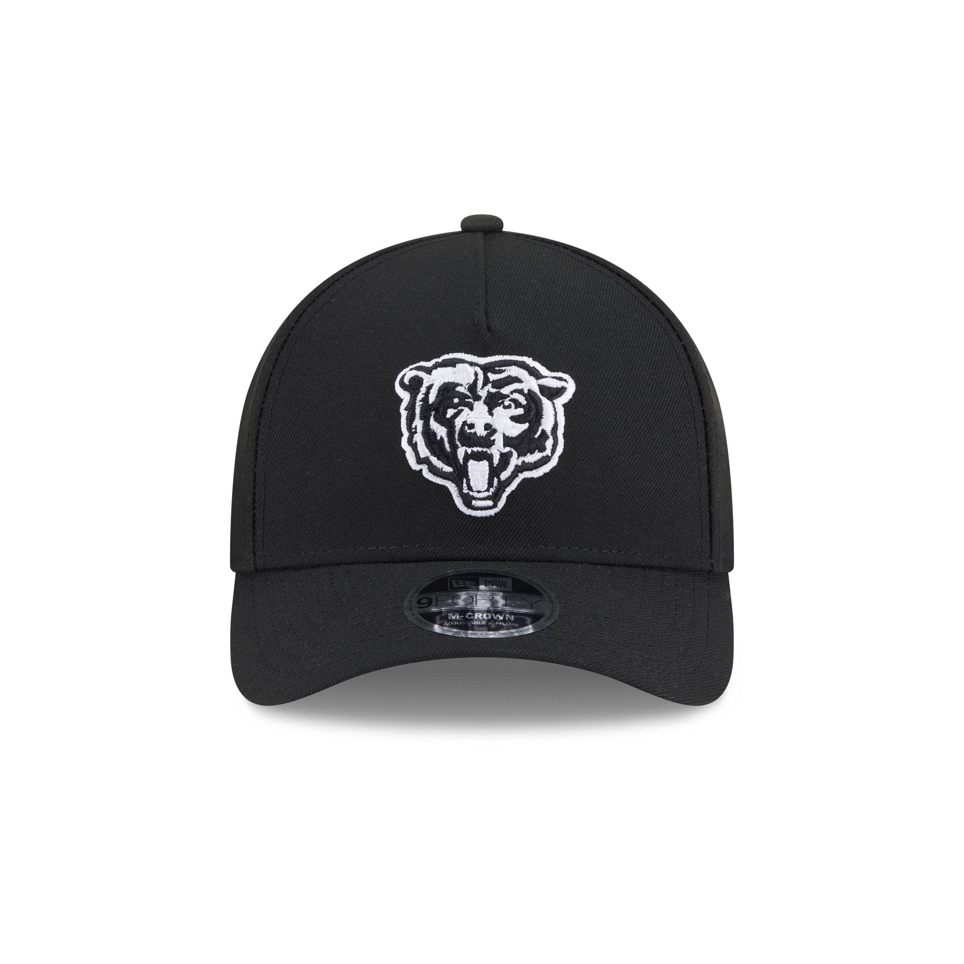 Chicago Bears Black & White 9FORTY M-Crown A-Frame Snapback Hat - Image 2