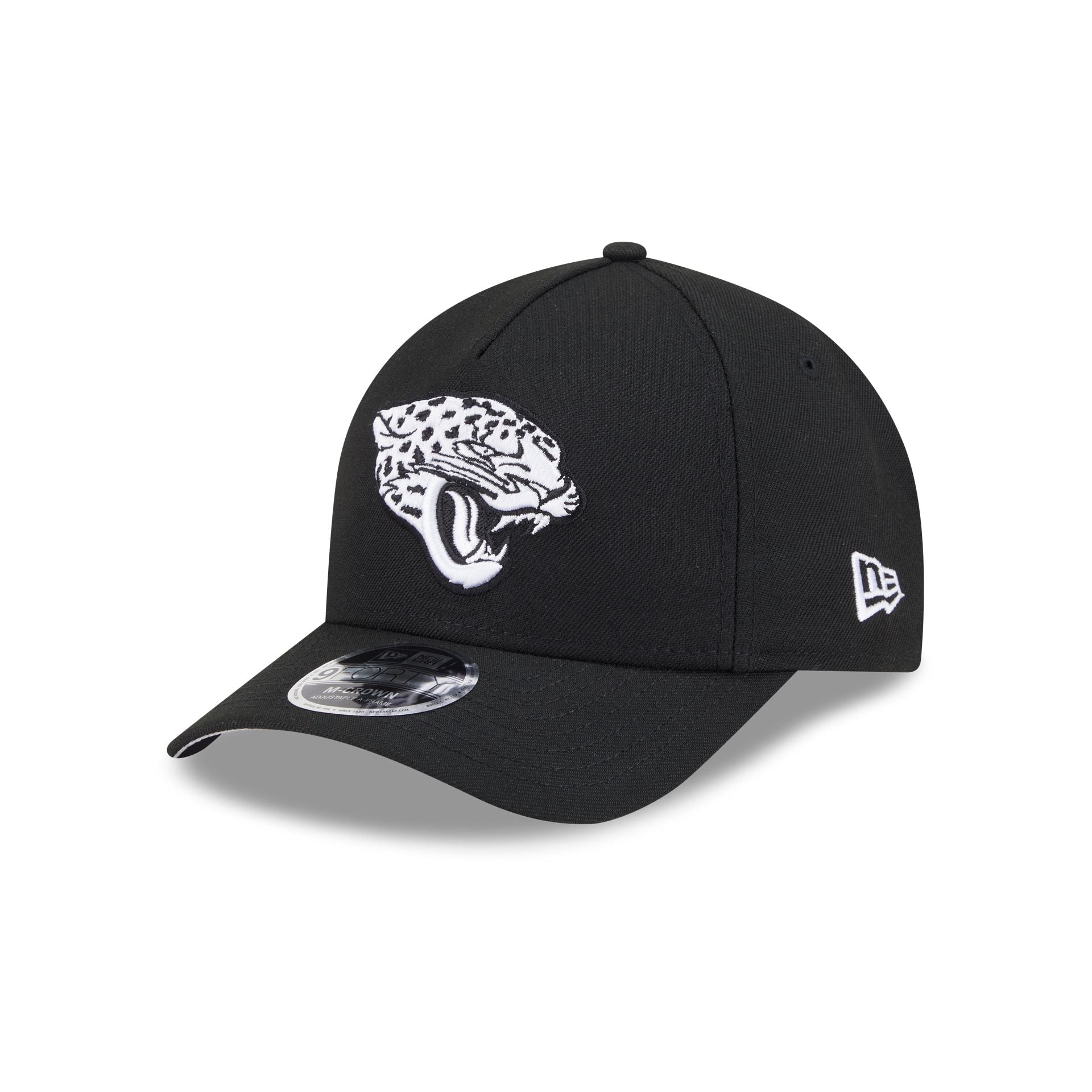 Jacksonville Jaguars Black & White 9FORTY M-Crown A-Frame Snapback Hat