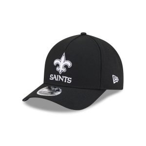 New Orleans Saints Black & White 9FORTY M-Crown A-Frame Snapback Hat