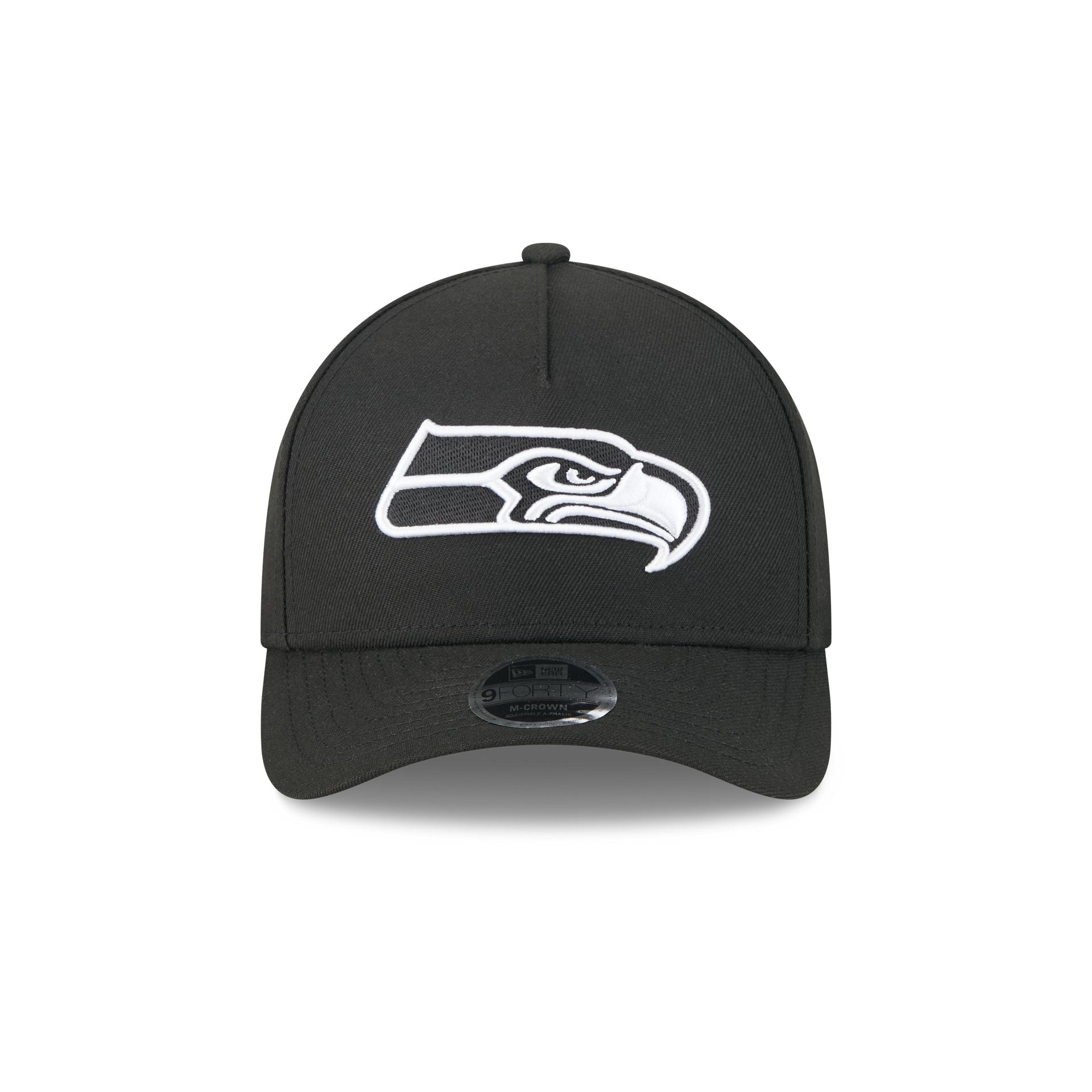 Seattle Seahawks Black & White 9FORTY M-Crown A-Frame Snapback Hat - Image 2