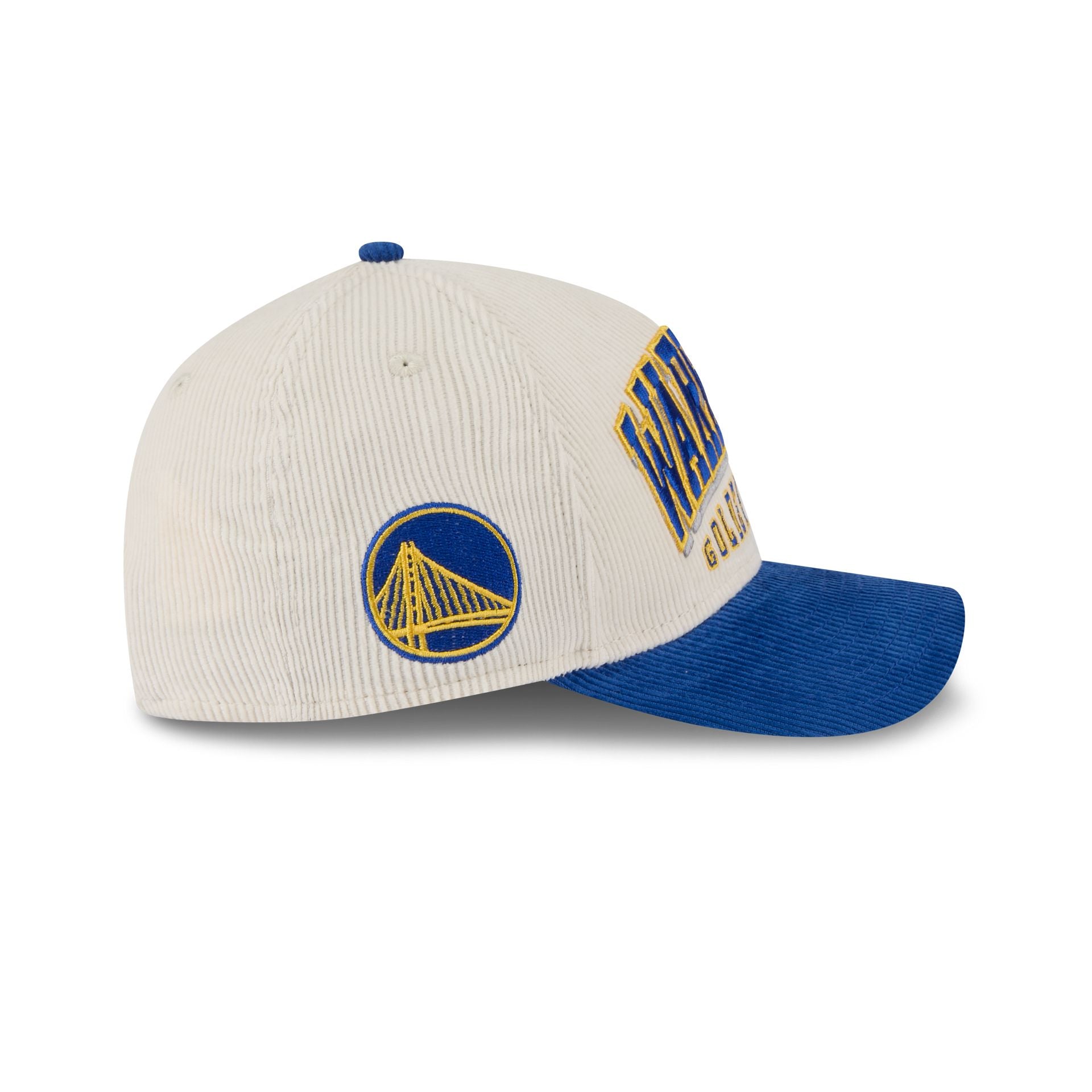 Golden State Warriors Stacked Corduroy 9FORTY M-Crown A-Frame Snapback Hat - Image 4