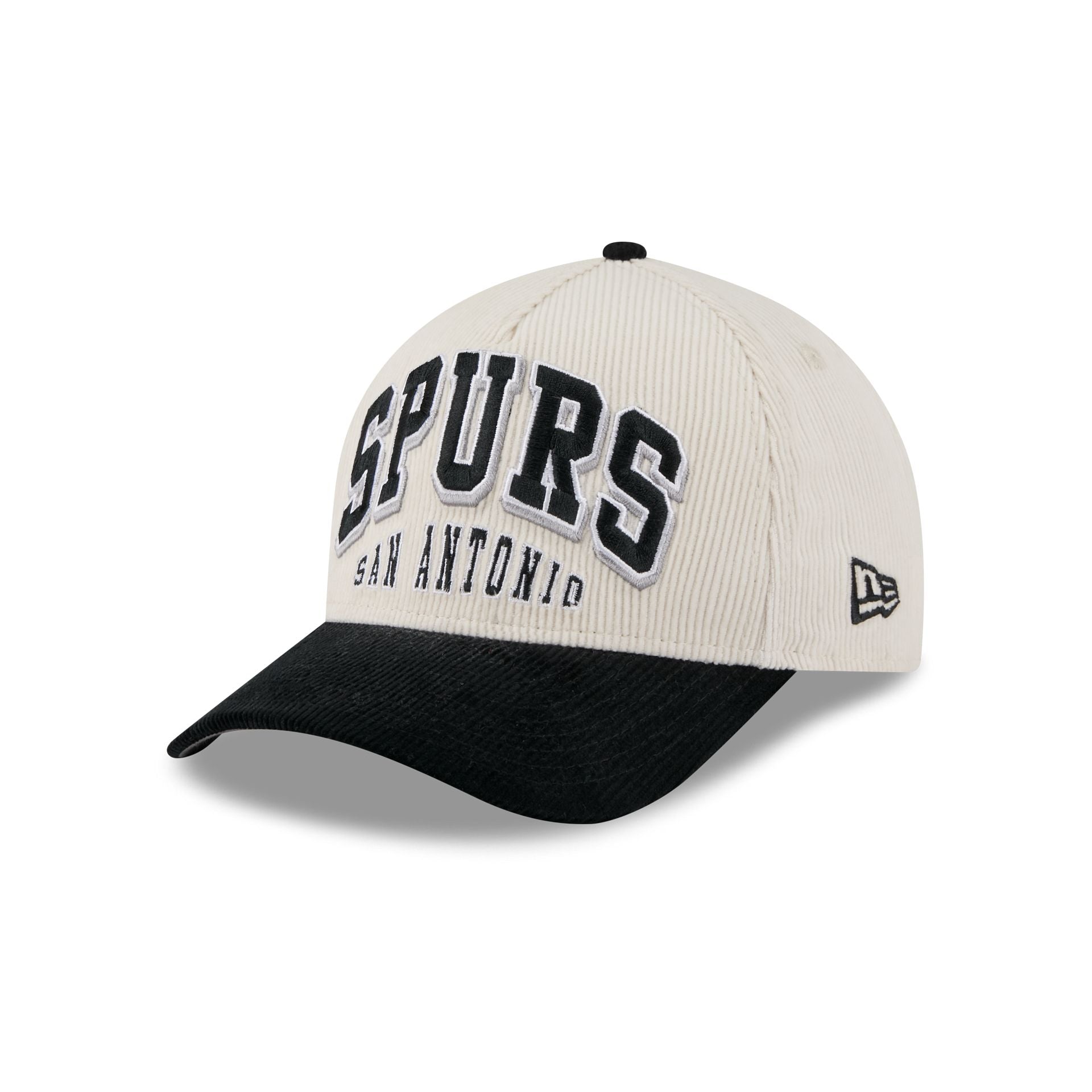 San Antonio Spurs Stacked Corduroy 9FORTY M-Crown A-Frame Snapback Hat - Image 3
