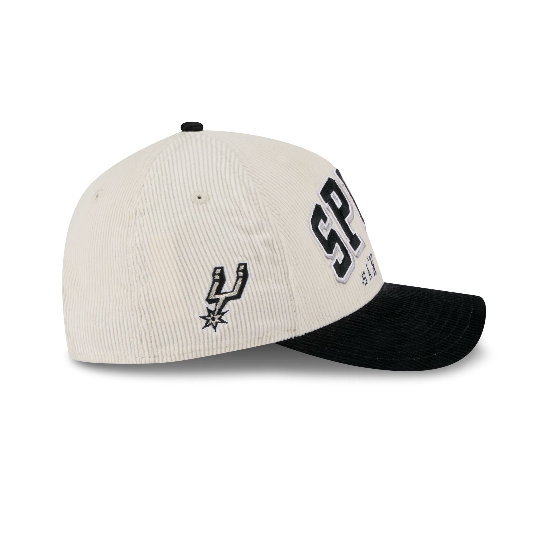 San Antonio Spurs Stacked Corduroy 9FORTY M-Crown A-Frame Snapback Hat - Image 4