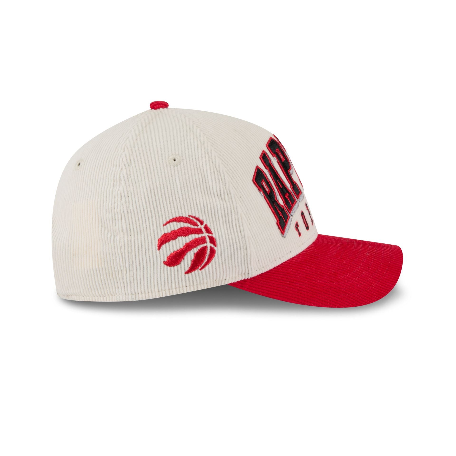 Toronto Raptors Stacked Corduroy 9FORTY M-Crown A-Frame Snapback Hat - Image 4